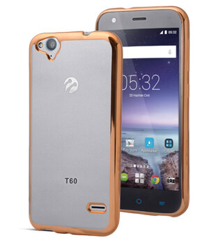 Microsonic Turkcell T60 Kılıf Skyfall Transparent Clear Gold Microsonic Turkcell T60 Kılıf Skyfall Transparent Clear Gold