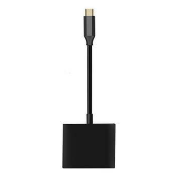 Microsonic Type-C to HDTV Multi-Adapter 3 in 1 HDMI & USB & Type-C Macbook Kablo Adaptör Siyah