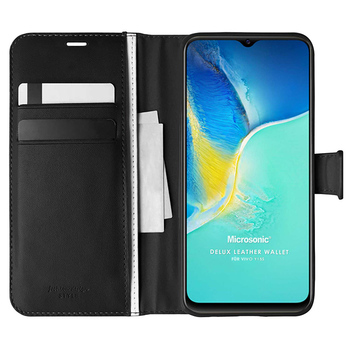 Microsonic Vivo Y15s Kılıf Delux Leather Wallet Siyah Microsonic Vivo Y15s Kılıf Delux Leather Wallet Siyah