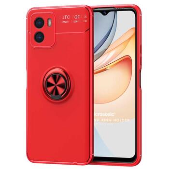 Microsonic Vivo Y15S Kılıf Kickstand Ring Holder Kırmızı Microsonic Vivo Y15S Kılıf Kickstand Ring Holder Kırmızı