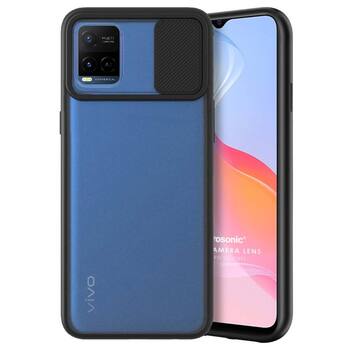 Microsonic Vivo Y21s Kılıf Slide Camera Lens Protection Siyah Microsonic Vivo Y21s Kılıf Slide Camera Lens Protection Siyah