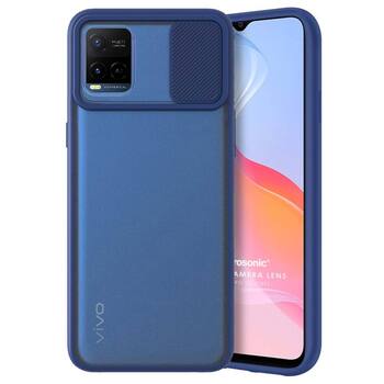 Microsonic Vivo Y33s Kılıf Slide Camera Lens Protection Lacivert Microsonic Vivo Y33s Kılıf Slide Camera Lens Protection Lacivert