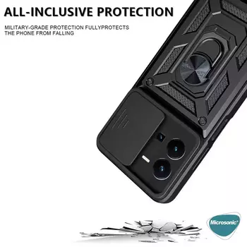 Microsonic Vivo Y35 Kılıf Impact Resistant Siyah