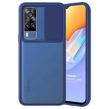 Microsonic Vivo Y51A Kılıf Slide Camera Lens Protection Lacivert Microsonic Vivo Y51A Kılıf Slide Camera Lens Protection Lacivert