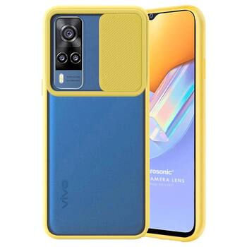 Microsonic Vivo Y51A Kılıf Slide Camera Lens Protection Sarı Microsonic Vivo Y51A Kılıf Slide Camera Lens Protection Sarı