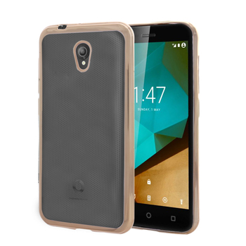 Microsonic Vodafone Smart Style 7 Kılıf Skyfall Transparent Clear Gold Microsonic Vodafone Smart Style 7 Kılıf Skyfall Transparent Clear Gold