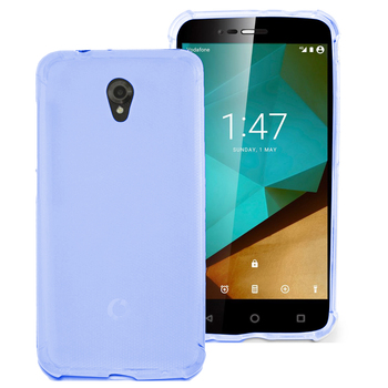 Microsonic Vodafone Smart Style 7 Kılıf Transparent Soft Mavi