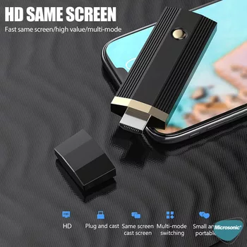 Microsonic Wireless Display Dongle Kablosuz HDMI Ses ve Görüntü Aktarıcı