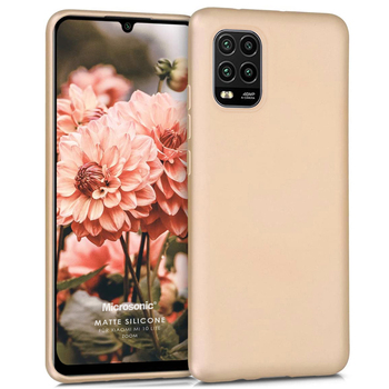 Microsonic Xiaomi Mi 10 Lite Zoom Kılıf Matte Silicone Gold Microsonic Xiaomi Mi 10 Lite Zoom Kılıf Matte Silicone Gold