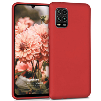 Microsonic Xiaomi Mi 10 Lite Zoom Kılıf Matte Silicone Kırmızı Microsonic Xiaomi Mi 10 Lite Zoom Kılıf Matte Silicone Kırmızı