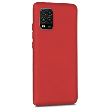 Microsonic Xiaomi Mi 10 Lite Zoom Kılıf Matte Silicone Kırmızı