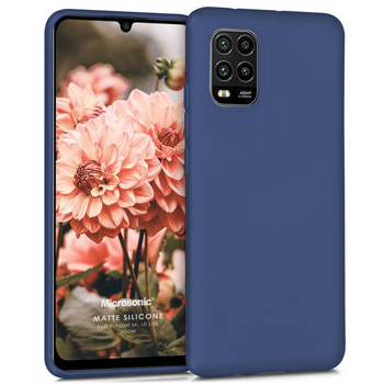 Microsonic Xiaomi Mi 10 Lite Zoom Kılıf Matte Silicone Lacivert Microsonic Xiaomi Mi 10 Lite Zoom Kılıf Matte Silicone Lacivert