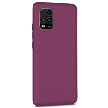 Microsonic Xiaomi Mi 10 Lite Zoom Kılıf Matte Silicone Mor