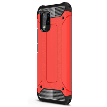 Microsonic Xiaomi Mi 10 Lite Zoom Kılıf Rugged Armor Kırmızı
