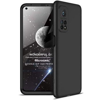 Microsonic Xiaomi Mi 10T Kılıf Double Dip 360 Protective AYS Siyah Microsonic Xiaomi Mi 10T Kılıf Double Dip 360 Protective AYS Siyah