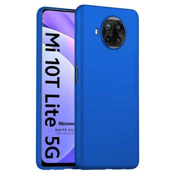 Microsonic Xiaomi Mi 10T Lite Kılıf Matte Silicone Mavi