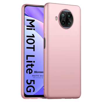 Microsonic Xiaomi Mi 10T Lite Kılıf Matte Silicone Rose Gold