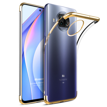 Microsonic Xiaomi Mi 10T Lite Kılıf Skyfall Transparent Clear Gold Microsonic Xiaomi Mi 10T Lite Kılıf Skyfall Transparent Clear Gold