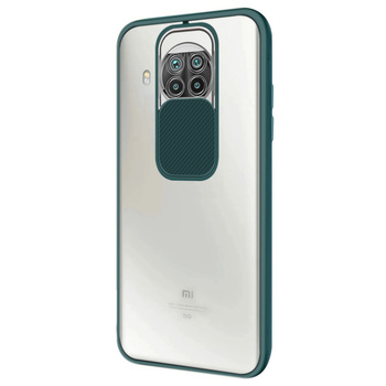 Microsonic Xiaomi Mi 10T Lite Kılıf Slide Camera Lens Protection Koyu Yeşil