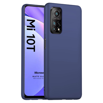 Microsonic Xiaomi Mi 10T Kılıf Matte Silicone Lacivert Microsonic Xiaomi Mi 10T Kılıf Matte Silicone Lacivert