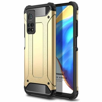 Microsonic Xiaomi Mi 10T Pro Kılıf Rugged Armor Gold Microsonic Xiaomi Mi 10T Pro Kılıf Rugged Armor Gold