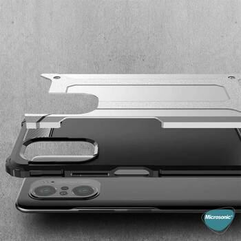 Microsonic Xiaomi Mi 11i Kılıf Rugged Armor Gümüş