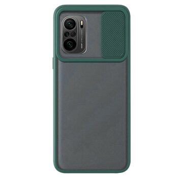 Microsonic Xiaomi Mi 11i Kılıf Slide Camera Lens Protection Koyu Yeşil