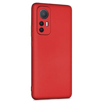 Microsonic Xiaomi Mi 12 Kılıf Matte Silicone Kırmızı