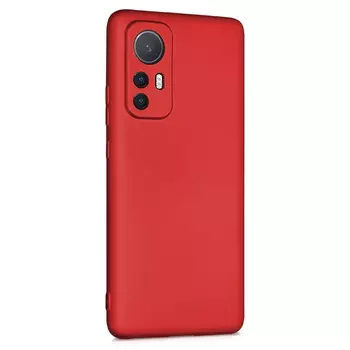 Microsonic Xiaomi Mi 12 Lite Kılıf Matte Silicone Kırmızı