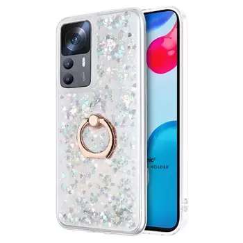 Microsonic Xiaomi Mi 12T Pro Kılıf Glitter Liquid Holder Gümüş Microsonic Xiaomi Mi 12T Pro Kılıf Glitter Liquid Holder Gümüş