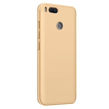 Microsonic Xiaomi Mi 5X Kılıf Double Dip 360 Protective AYS Gold