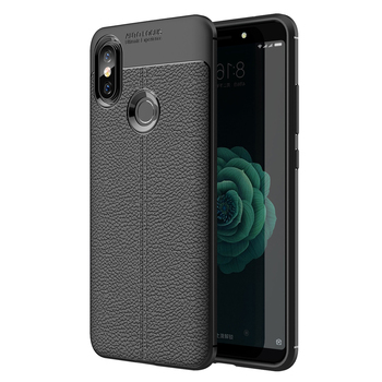 Microsonic Xiaomi Mi 8 Kılıf Deri Dokulu Silikon Siyah Microsonic Xiaomi Mi 8 Kılıf Deri Dokulu Silikon Siyah