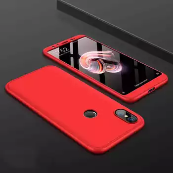 Microsonic Xiaomi Mi 8 Kılıf Double Dip 360 Protective Kırmızı
