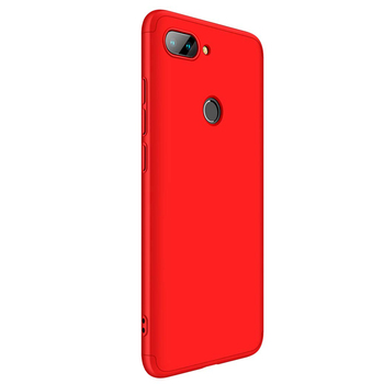 Microsonic Xiaomi Mi 8 Lite Kılıf Double Dip 360 Protective AYS Kırmızı