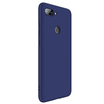 Microsonic Xiaomi Mi 8 Lite Kılıf Double Dip 360 Protective AYS Lacivert