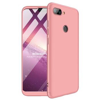 Microsonic Xiaomi Mi 8 Lite Kılıf Double Dip 360 Protective AYS Rose Gold