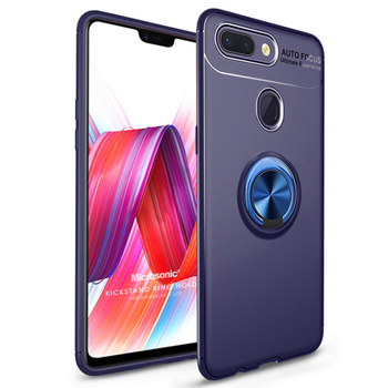 Microsonic Xiaomi Mi 8 Lite Kılıf Kickstand Ring Holder Lacivert Microsonic Xiaomi Mi 8 Lite Kılıf Kickstand Ring Holder Lacivert