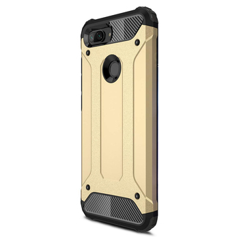 Microsonic Xiaomi Mi 8 Lite Kılıf Rugged Armor Gold