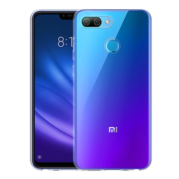 Microsonic Xiaomi Mi 8 Lite Kılıf Transparent Soft Beyaz