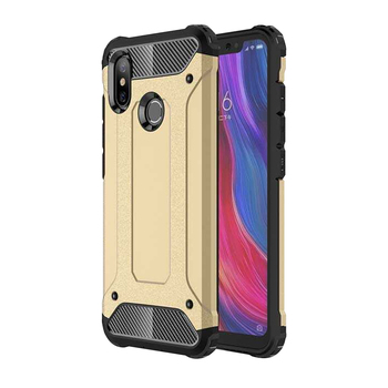 Microsonic Xiaomi Mi 8 SE Kılıf Rugged Armor Gold