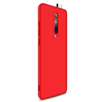 Microsonic Xiaomi Mi 9T Kılıf Double Dip 360 Protective AYS Kırmızı