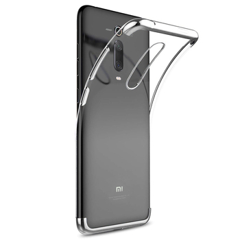Microsonic Xiaomi Mi 9T Kılıf Skyfall Transparent Clear Gümüş