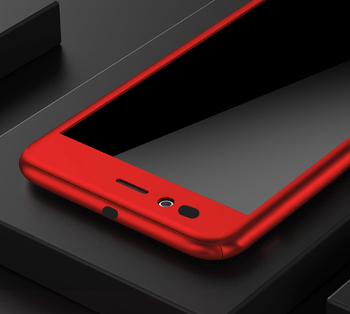Microsonic Xiaomi Mi A1 Full Kılıf Komple Gövde Koruma Kırmızı