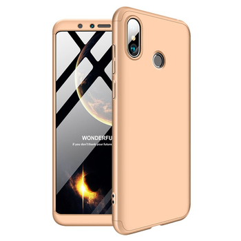 Microsonic Xiaomi Mi A2 Kılıf Double Dip 360 Protective AYS Gold Microsonic Xiaomi Mi A2 Kılıf Double Dip 360 Protective AYS Gold