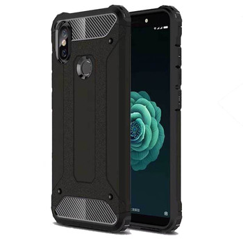 Microsonic Xiaomi Mi A2 Lite Kılıf Rugged Armor Siyah