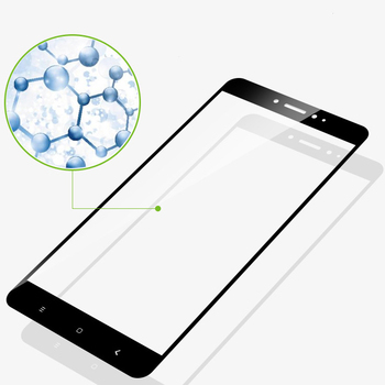 Microsonic Xiaomi Mi Max 2 Kavisli Temperli Cam Ekran Koruyucu Film Beyaz
