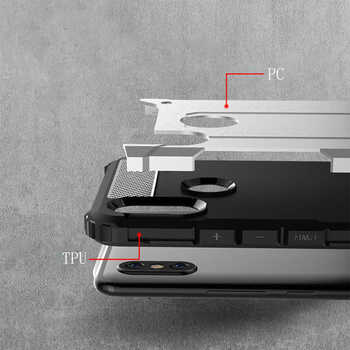 Microsonic Xiaomi Mi Max 3 Kılıf Rugged Armor Gold