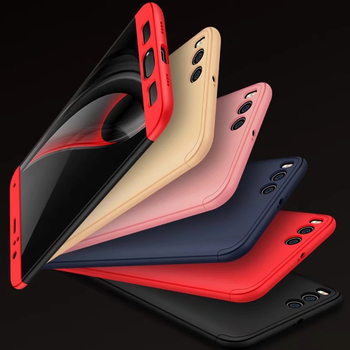 Microsonic Xiaomi Mi Note 3 Kılıf Double Dip 360 Protective AYS Kırmızı