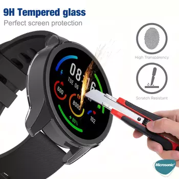 Microsonic Xiaomi Mi Watch Kılıf Clear Premium Slim WatchBand Şeffaf