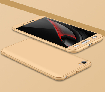 Microsonic Xiaomi Mi5 Prime Kılıf Double Dip 360 Protective AYS Gold